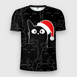 Мужская спорт-футболка New year cats