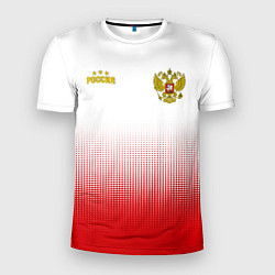 Мужская спорт-футболка Сборная России с точками