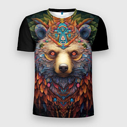 Мужская спорт-футболка Медведь фентези