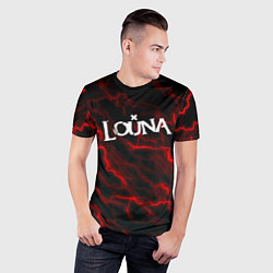 Футболка спортивная мужская Louna storm рок группа, цвет: 3D-принт — фото 2