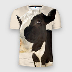 Мужская спорт-футболка Настоящая корова
