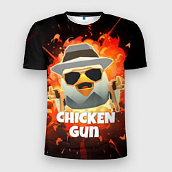 Мужская спорт-футболка Чикен Ган - взрыв
