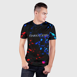 Футболка спортивная мужская Darksiders space logo, цвет: 3D-принт — фото 2