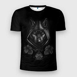 Мужская спорт-футболка Волк маг с символом