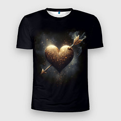 Мужская спорт-футболка Золотое сердце - стрела