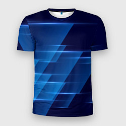 Мужская спорт-футболка Blue background