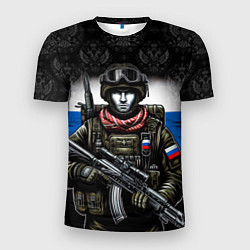 Мужская спорт-футболка Солдат России