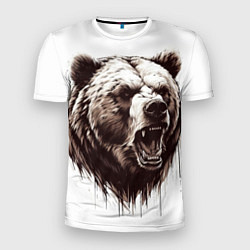 Мужская спорт-футболка Медведь симпатяга