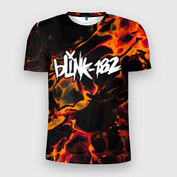 Мужская спорт-футболка Blink 182 red lava