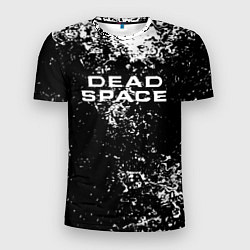 Мужская спорт-футболка Мёртвый космос брызги красок