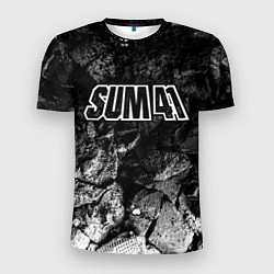 Футболка спортивная мужская Sum41 black graphite, цвет: 3D-принт