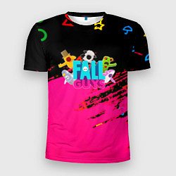 Мужская спорт-футболка Fall Guys kids color