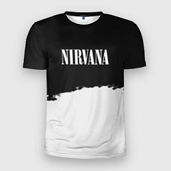 Мужская спорт-футболка Nirvana текстура
