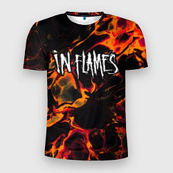 Мужская спорт-футболка In Flames red lava