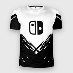 Мужская спорт-футболка Nintendo краски лого