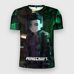 Футболка спортивная мужская Minecraft matrix, цвет: 3D-принт