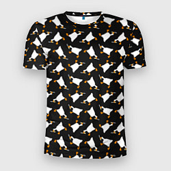 Футболка спортивная мужская Злой гусь с ножом, цвет: 3D-принт