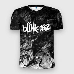 Мужская спорт-футболка Blink 182 black graphite