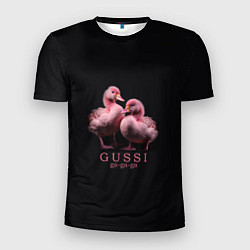 Мужская спорт-футболка Два маленьких гуся: Gussi ga-ga-ga