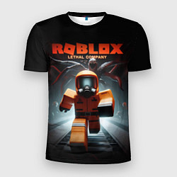 Мужская спорт-футболка Lethal company Roblox