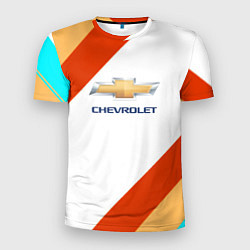 Футболка спортивная мужская Chevrolet line, цвет: 3D-принт