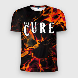 Мужская спорт-футболка The Cure red lava
