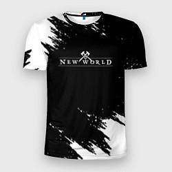 Мужская спорт-футболка New world штрихи красок
