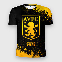Мужская спорт-футболка Aston Villa - gold gradient