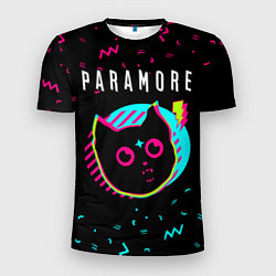 Мужская спорт-футболка Paramore - rock star cat