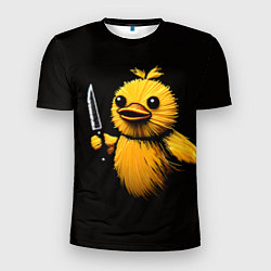 Мужская спорт-футболка Утка с ножом мем