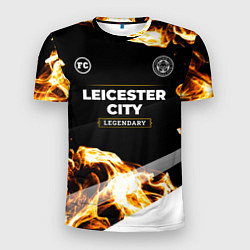 Мужская спорт-футболка Leicester City legendary sport fire