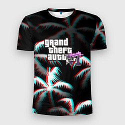 Мужская спорт-футболка GTA 6 vice city glitch