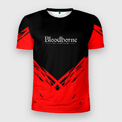 Мужская спорт-футболка Bloodborne souls краски