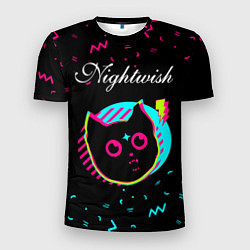 Мужская спорт-футболка Nightwish - rock star cat