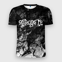 Мужская спорт-футболка Aerosmith black graphite