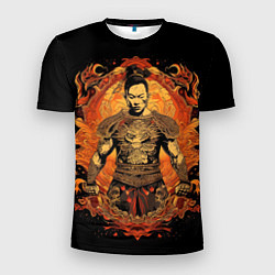 Мужская спорт-футболка Муай-Тай боец ретро стиль