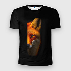 Мужская спорт-футболка Морда рыжей лисы