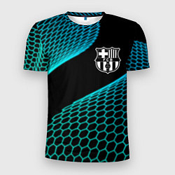 Футболка спортивная мужская Barcelona football net, цвет: 3D-принт