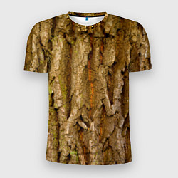 Мужская спорт-футболка Кора дерева текстура