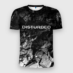 Футболка спортивная мужская Disturbed black graphite, цвет: 3D-принт