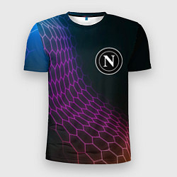 Футболка спортивная мужская Napoli футбольная сетка, цвет: 3D-принт