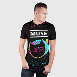 Футболка спортивная мужская Muse - rock star cat, цвет: 3D-принт — фото 2