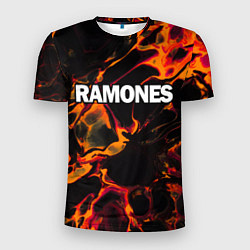 Футболка спортивная мужская Ramones red lava, цвет: 3D-принт