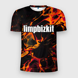 Футболка спортивная мужская Limp Bizkit red lava, цвет: 3D-принт