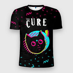 Мужская спорт-футболка The Cure - rock star cat