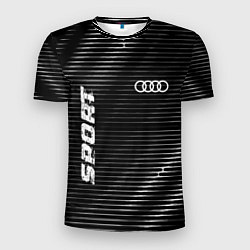 Футболка спортивная мужская Audi sport metal, цвет: 3D-принт