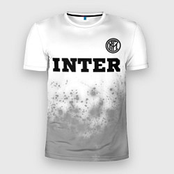 Мужская спорт-футболка Inter sport на светлом фоне посередине