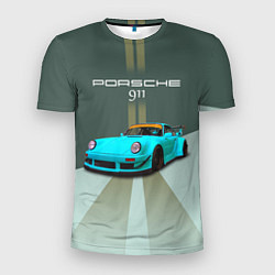 Футболка спортивная мужская Порше 911 спортивный немецкий автомобиль, цвет: 3D-принт