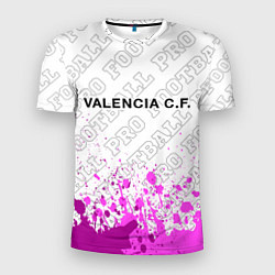 Футболка спортивная мужская Valencia pro football посередине, цвет: 3D-принт