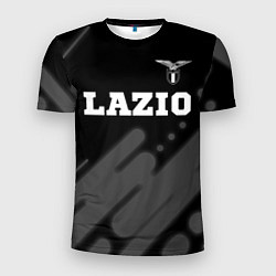 Мужская спорт-футболка Lazio sport на темном фоне посередине